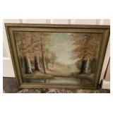 22x27 landscape painting --oil on board