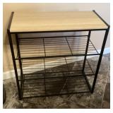 Work table shelf unit