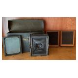 Antique camera with plates