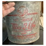 9' Frabill Min-O-Lite galvanized minnow bucket