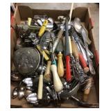 Lot of flatware and kitchen utensils