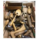 Flat of wooden tools