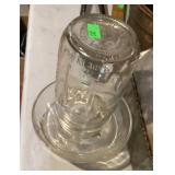 Small glass chicken waterer