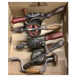 Collection of hand drills