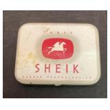 Vintage Sheik condom tin