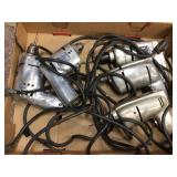 5 vintage electric drills