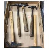 Flat of tack hammers