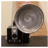 Brownie Hawkeye camera with flash