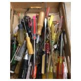 Flat of screwdrivers