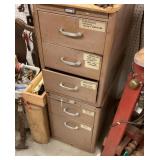 File cabinet and assorted tools
