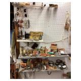 Contents of shelves