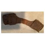 Leather saddlebags