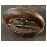 Simmons Hardware Co. sad iron with wooden handle