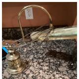 Brass desk lamp