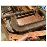 2 large C-clamps