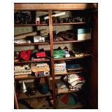 Contents of closet in basement