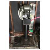 Bench grinder on stand