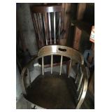 2 wooden chairs