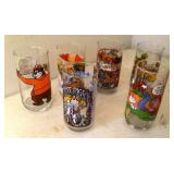 6 Assorted character glasses