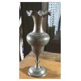 Brass vase 10"