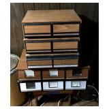 Group of VHS storage drawers