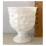 Milk glass candy dish