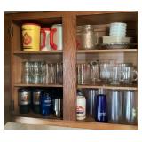 Contents of kitchen cabinet