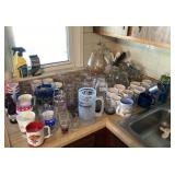 Contents on ktchen countertop