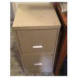 2-drawer metal file cabinet