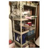 Shelf full of Christmas and decor