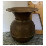 Brass spittoon