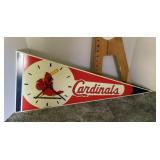 1986 Cardinals pennant clock