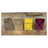 4 cigarette lighters