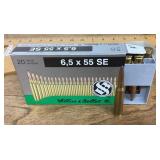 6.5 mm rifle ammo -- full box