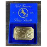 Colt Firearms brass belt buckle