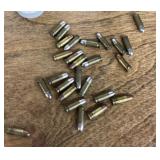 Group of loose .25 ammo