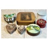 7 trinket and vanity boxes
