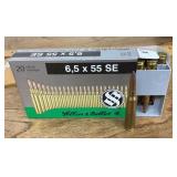 6.5 mm rifle ammo --full box
