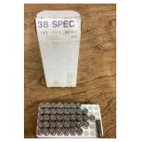 38 special ammo --90% full box