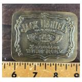 Jack Daniels brass belt buckle