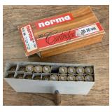 Norma 30ï¿½30 rifle ammo --half full