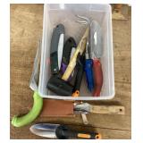 Group of gardening tools