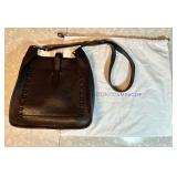 Rebecca Minkoff black leather purse 11" x 12"