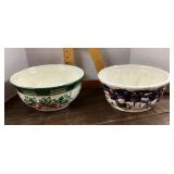2 holiday bowls