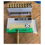 6.5 mm rifle ammo -- full box