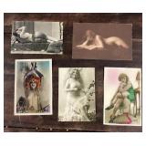 Group of adult postcards