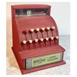 Vintage Happi-Time metal cash register --works