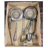 Group of sterling and silver plate