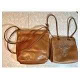 Sven and Two Bar West brown leather handbags