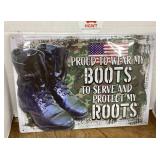 NEW metal military sign